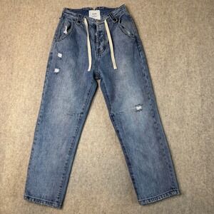 OneTeaspoon High Waist Safari Jeans Womens 24 Baggy Tapered Y2K Streetwear